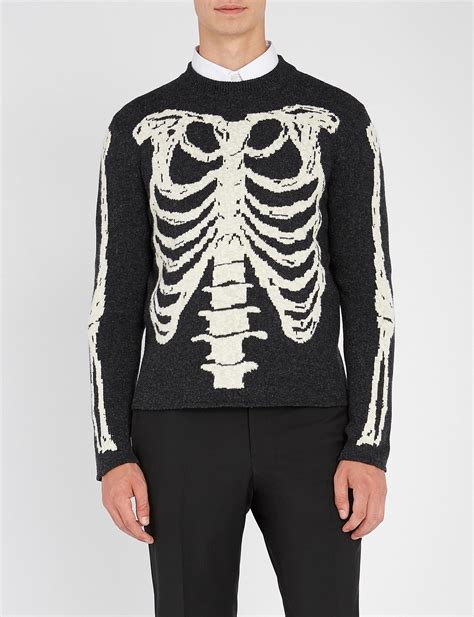 yves saint laurent skeleton sweater|yves Saint Laurent men's sweaters.